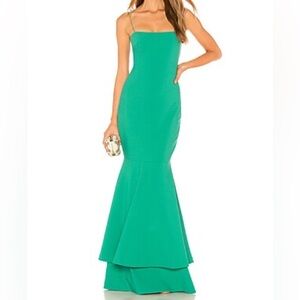 Elegant Green Evening Gown